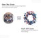 20-inch artificial floral twig wreath in red, white, and blue, designed with patriotic American flag-inspired colors, perfect for hanging on doors, walls, or tables to celebrate Independence Day, Flag Day, and other patriotic holidays.